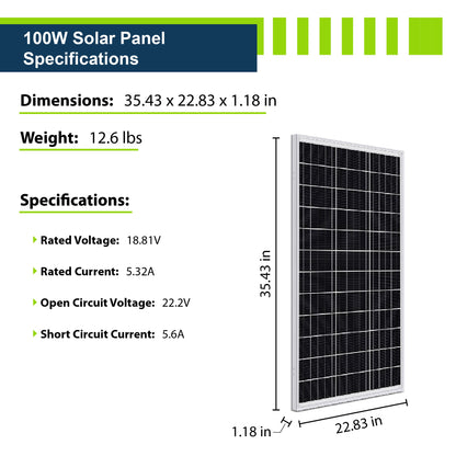 ExpertPower Direct 600W 12V 5kWh Off-Grid Solar Kit
