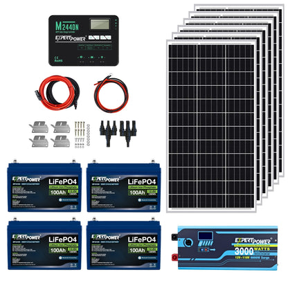 ExpertPower 5kWh 600W Off-Grid Solar Kit