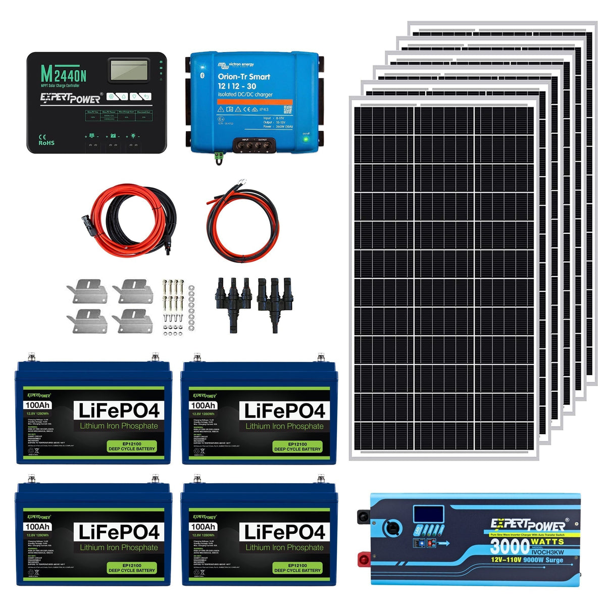 ExpertPower 5kWh 600W Off-Grid Solar Kit