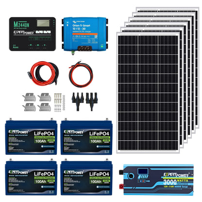 ExpertPower 5kWh 600W Off-Grid Solar Kit