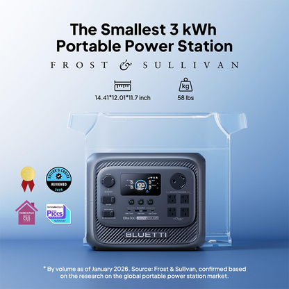 BLUETTI Elite 300 2400W Portable Power Station Generator