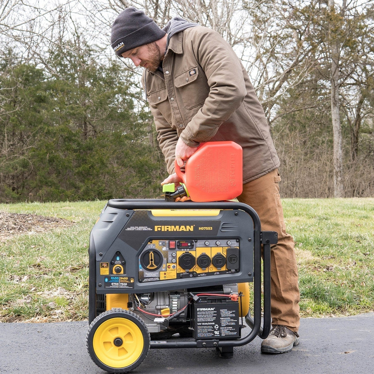 FIRMAN H07553F 9400W Dual Fuel Portable Generator
